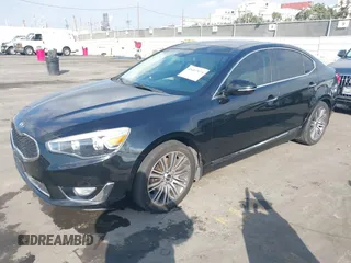 2014 Kia Cadenza Premium with VIN KNALN4D71E5130633, listed as a IAAI auction lot 41467874 with 105,278 mi miles. Bid and sale history available at carsss.com. Image 2.
