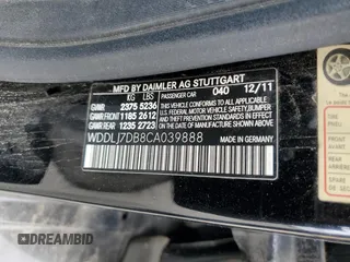 2012 Mercedes-Benz CLS 550 with VIN WDDLJ7DB8CA039888, listed as a Copart auction lot 50652995 with 167,075 mi miles and Salvage title. Bid and sale history available at DreamBid. Image 13.