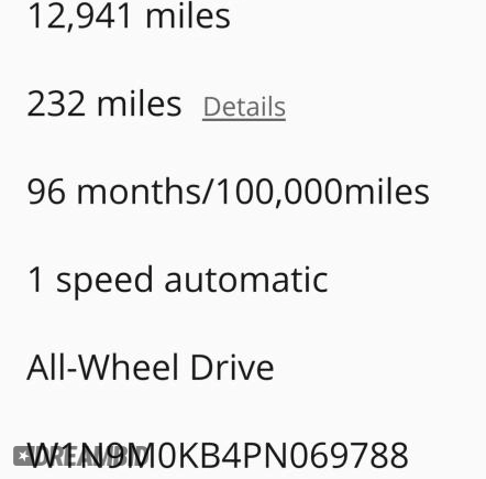 2023 Mercedes-Benz EQB 300 z VIN W1N9M0KB4PN069XXX, wystawiony jako Copart lot #57796805 z przebiegiem 12 941 mil mil oraz Tytuł czysty. Historia ofert i sprzedaży dostępna na DreamBid. Obrazek 10.