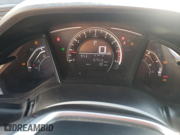2017 Honda Civic Sedan LX with VIN 2HGFC2F59HH505057, listed as a Copart auction lot 52723315 with 157,413 mi miles and Salvage Title. Bid and sale history available at carsss.com. Image 9.
