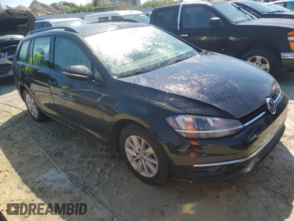 2019 Volkswagen Golf SportWagen S with VIN 3VWY57AU5KM510663, listed as a Copart auction lot 75022774 with 43,595 mi miles and Non Repairable. Bid and sale history available at carsss.com. Image 4.