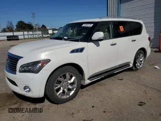 2012 Infiniti QX56 7-passenger z VIN JN8AZ2NE1C9017744, wystawiony jako Copart lot #52988725 z przebiegiem 142 820 mil mil oraz Szkody całkowita. Historia ofert i sprzedaży dostępna na DreamBid. Obrazek 1.