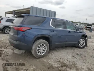 2023 Chevrolet Traverse LS with VIN 1GNERFKW8PJ151860, listed as a Copart auction lot 48976335 with 24,651 mi miles and Salvage Title. Bid and sale history available at carsss.com. Image 3.