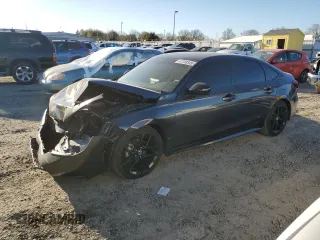2025 Honda Civic Sedan Sport with VIN 2HGFE2F51SH538376, listed as a Copart auction lot 47238545 with 15,974 mi miles and Salvage Title. Bid and sale history available at carsss.com. Image 1.