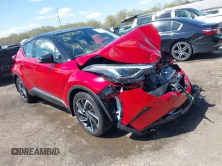 2021 Toyota C-HR LE with VIN NMTKHMBX9MR134669, listed as a IAAI auction lot 41982475 with 11,572 mi miles. Bid and sale history available at carsss.com. Image 1.