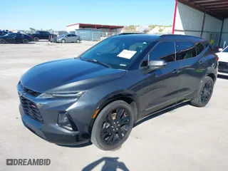 2020 Chevrolet Blazer RS with VIN 3GNKBKRS5LS654306, listed as a IAAI auction lot 40781301 with 116,596 mi miles. Bid and sale history available at carsss.com. Image 2.