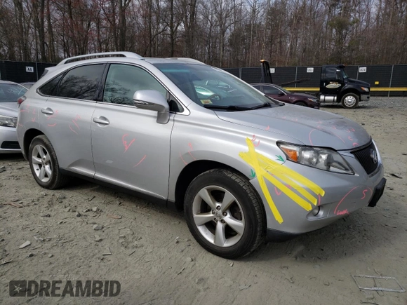 2010 Lexus RX 350 with VIN 2T2BK1BA1AC021974, listed as a Copart auction lot 49097325 with 111,078 mi miles and Salvage Title. Bid and sale history available at DreamBid. Image 4.