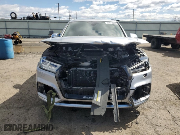 2018 Audi SQ5 with VIN WA1C4BFY8J2107260, listed as a Copart auction lot 52374385 with 53,556 mi miles and Salvage Title. Bid and sale history available at DreamBid. Image 5.