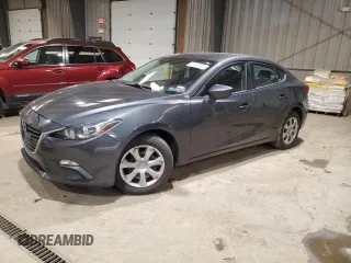 2015 Mazda 3 i Sport with VIN 3MZBM1U71FM158232, listed as a Copart auction lot 46936835 with 118,589 mi miles and Salvage Title. Bid and sale history available at carsss.com. Image 1.