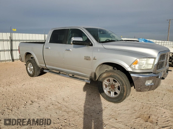 2012 Ram 2500 Laramie Longhorn with VIN 3C6UD5GL0CG225867, listed as a Copart auction lot 80437904 with 217,708 mi miles and Salvage Title. Bid and sale history available at carsss.com. Image 4.