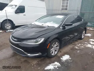 2015 Chrysler 200 Limited with VIN 1C3CCCAB8FN605390, listed as a IAAI auction lot 41175397 with 139,315 mi miles. Bid and sale history available at carsss.com. Image 2.