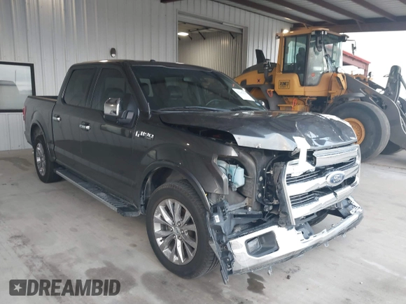 2015 Ford F-150 XL with VIN 1FTEW1CF1FKD55749, listed as a IAAI auction lot 41242324 with 164,415 mi miles. Bid and sale history available at carsss.com. Image 1.