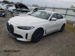 2022 BMW i4 eDrive40 with VIN WBY73AW03NFN11904, listed as a Copart auction lot 46142384 with 15,354 mi miles. Bid and sale history available at carsss.com. Image 1.