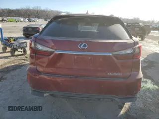2018 Lexus RX with VIN 2T2BGMCA5JC023471, listed as a Copart auction lot 42225405 with 75,605 mi miles and Salvage Title. Bid and sale history available at carsss.com. Image 6.