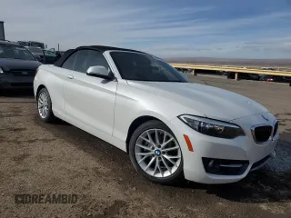 2016 BMW 2 Series 228i with VIN WBA1K9C52GV321798, listed as a Copart auction lot 45011725 with 56,673 mi miles and Salvage Title. Bid and sale history available at carsss.com. Image 4.