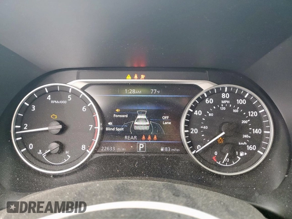 2024 Nissan Sentra SV with VIN 3N1AB8CV6RY240745, listed as a Copart auction lot 57093585 with 22,633 mi miles and Salvage title. Bid and sale history available at DreamBid. Image 9.