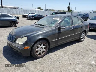 2004 Mercedes-Benz C 240 with VIN WDBRF81J64F453889, listed as a Copart auction lot 59939444 with 167,341 mi miles and Salvage title. Bid and sale history available at DreamBid. Image 1.