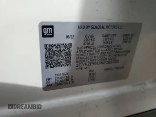 2022 Cadillac XT4 FWD Sport z VIN 1GYFZER47NF165920, wystawiony jako Copart lot #50389935 z przebiegiem 57 410 mil mil oraz Szkoda całkowita • Salvage title. Historia ofert i sprzedaży dostępna na DreamBid. Obrazek 12.