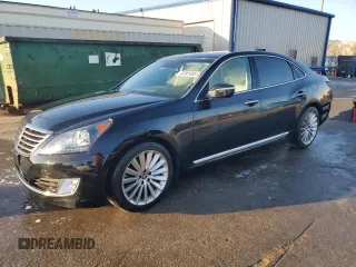 2016 Hyundai Equus Signature with VIN KMHGH4JH8GU104592, listed as a Copart auction lot 43361695 with 29,354 mi miles and Salvage Title. Bid and sale history available at DreamBid. Image 1.