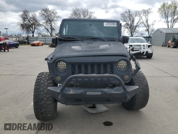 2015 Jeep Wrangler Unlimited Wrangler X with VIN 1C4HJWEG7FL649231, listed as a Copart auction lot 47972905 with 133,895 mi miles and Salvage title. Bid and sale history available at DreamBid. Image 5.