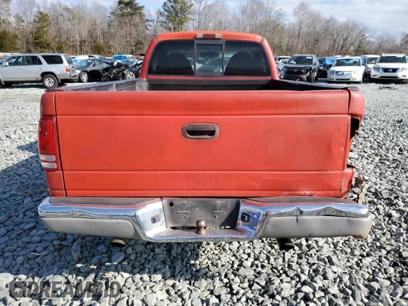 1997 Dodge Dakota with VIN 1B7FL26X9VS178759, listed as a Copart auction lot 42441975 with 293,227 mi miles and Salvage Title. Bid and sale history available at carsss.com. Image 6.