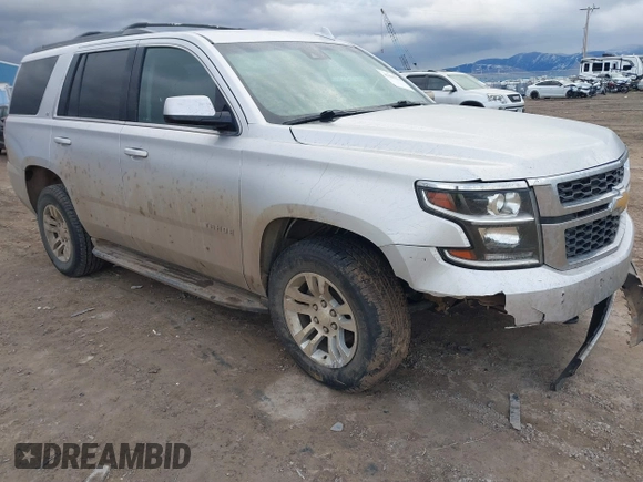 2019 Chevrolet Tahoe LT with VIN 1GNSKBKC7KR175468, listed as a IAAI auction lot 41680274 with 159,155 mi miles and . Bid and sale history available at DreamBid. Image 1.