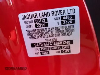 2014 Jaguar F-Type S with VIN SAJWA6FC1E8K01248, listed as a Copart auction lot 74448744 with Not Provided miles and Salvage Title. Bid and sale history available at DreamBid. Image 12.