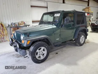 2000 Jeep Wrangler Sport with VIN 1J4FA49S9YP717688, listed as a Copart auction lot 53207215 with 406,966 mi miles and Clean Title. Bid and sale history available at carsss.com. Image 1.