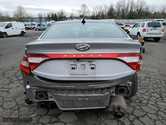 2013 Hyundai Azera with VIN KMHFH4JG0DA328620, listed as a Copart auction lot 48731105 with 89,940 mi miles and Salvage Title. Bid and sale history available at carsss.com. Image 6.