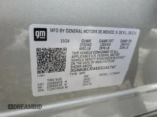 2025 Chevrolet Blazer LT z VIN 3GNKBCR44SS141747, wystawiony jako Copart lot #58720325 z przebiegiem 17 279 mil mil oraz Czysty tytuł • Clean title. Historia ofert i sprzedaży dostępna na DreamBid. Obrazek 14.