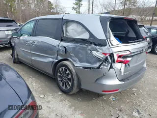 2022 Honda Odyssey EX-L with VIN 5FNRL6H72NB059451, listed as a IAAI auction lot 41454609 with 47,830 mi miles and . Bid and sale history available at DreamBid. Image 3.