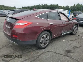2014 Honda Crosstour EX-L with VIN 5J6TF2H54EL003281, listed as a Copart auction lot 71790424 with 124,527 mi miles and Salvage Title. Bid and sale history available at carsss.com. Image 3.