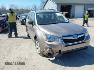 2015 Subaru Forester 2.5i with VIN JF2SJABC1FH577568, listed as a IAAI auction lot 41889849 with 58,479 mi miles. Bid and sale history available at carsss.com. Image 1.