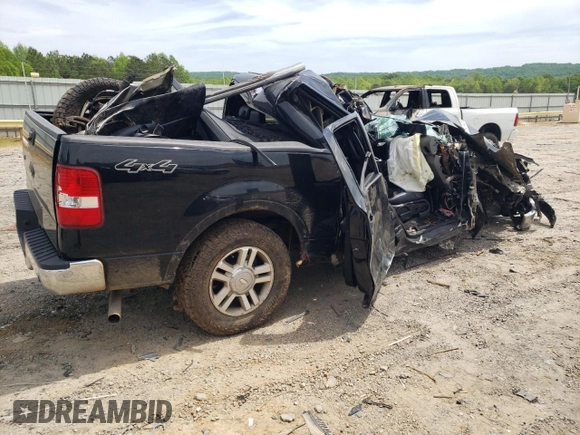 2008 Ford F-150 XLT with VIN 1FTPW14508FC15735, listed as a Copart auction lot 54190055 with Not provided miles and Clean title. Bid and sale history available at DreamBid. Image 3.