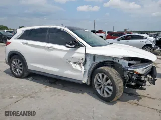 2020 Infiniti QX50 ESSENTIAL with VIN 3PCAJ5M18LF108664, listed as a Copart auction lot 53618875 with 67,612 mi miles and Clean Title. Bid and sale history available at carsss.com. Image 4.