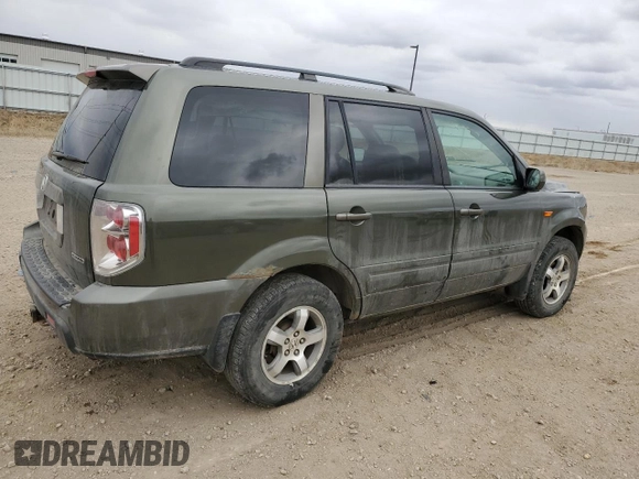 2006 Honda Pilot EX-L with VIN 2HKYF18596H534052, listed as a Copart auction lot 50204455 with 177,881 mi miles and Salvage Title. Bid and sale history available at DreamBid. Image 3.