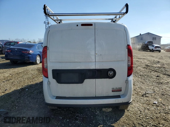 2022 Ram ProMaster City Cargo Tradesman with VIN ZFBHRFAB1N6W61829, listed as a Copart auction lot 46619185 with 112,268 mi miles and Salvage Title. Bid and sale history available at DreamBid. Image 6.