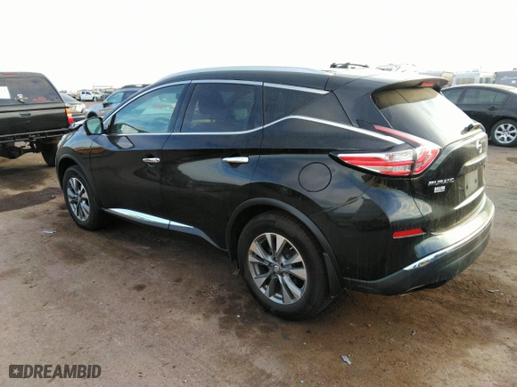 2016 Nissan Murano SL with VIN 5N1AZ2MH3GN105923, listed as a IAAI auction lot 40622962 with 107,922 mi miles. Bid and sale history available at carsss.com. Image 3.
