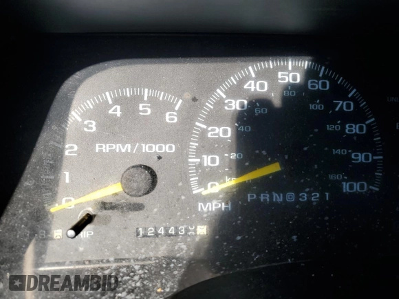 1999 GMC Sierra 1500 with VIN 1GTGC33RXXF096504, listed as a Copart auction lot 80027354 with 124,430 mi miles and Clean Title. Bid and sale history available at DreamBid. Image 9.