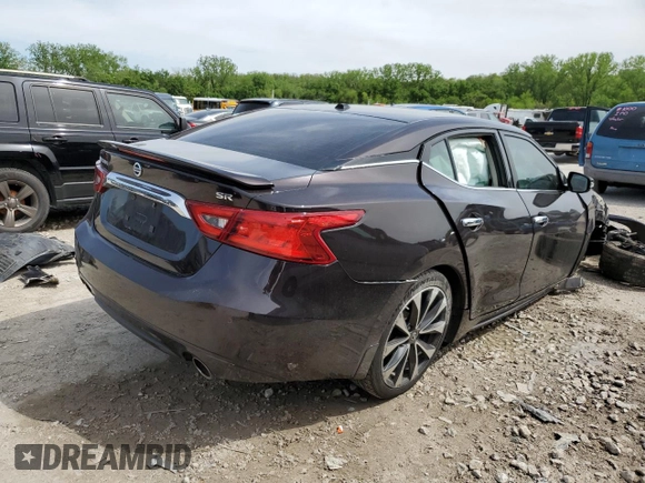 2016 Nissan Maxima SL with VIN 1N4AA6AP1GC393585, listed as a Copart auction lot 55049755 with 124,360 mi miles and Clean Title. Bid and sale history available at DreamBid. Image 3.