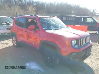 2015 Jeep Renegade Latitude with VIN ZACCJBBT0FPB72766, listed as a IAAI auction lot 41260398 with 126,270 mi miles and . Bid and sale history available at DreamBid. Image 1.