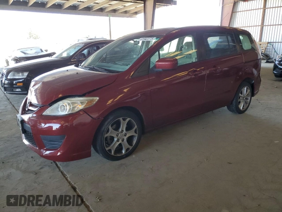 2010 Mazda 5 Sport z VIN JM1CR2WL2A0373106, wystawiony jako Copart lot #61942275 z przebiegiem 176 865 mil mil oraz Szkoda całkowita • Salvage title. Historia ofert i sprzedaży dostępna na DreamBid. Obrazek 1.