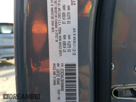 2019 Dodge Charger Scat Pack with VIN 2C3CDXGJ3KH568402, listed as a Copart auction lot 51078085 with 101,602 mi miles and Salvage Title. Bid and sale history available at DreamBid. Image 13.