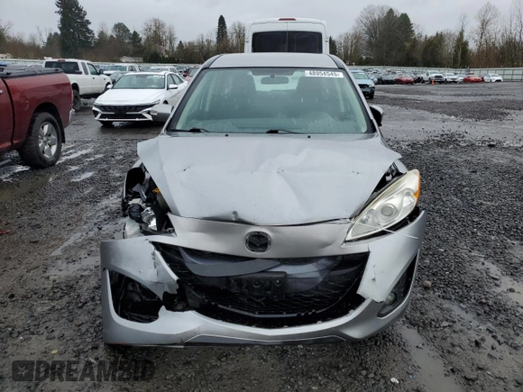 2013 Mazda 5 Touring with VIN JM1CW2CLXD0153519, listed as a Copart auction lot 48954545 with Not Provided miles and Salvage Title. Bid and sale history available at carsss.com. Image 5.
