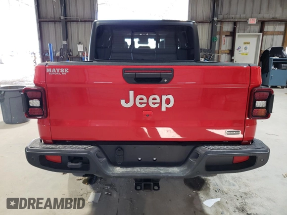 2022 Jeep Gladiator Overland z VIN 1C6HJTFG4NL153418, wystawiony jako Copart lot #46349715 z przebiegiem 25 706 mil mil oraz Szkoda całkowita • Salvage title. Historia ofert i sprzedaży dostępna na DreamBid. Obrazek 6.