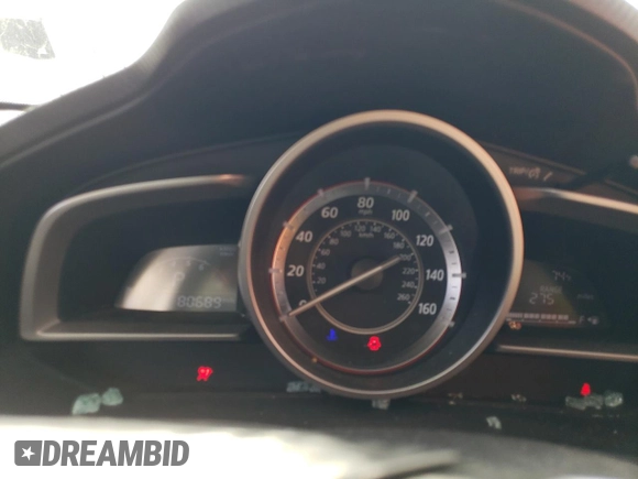 2014 Mazda 3 i Grand Touring with VIN JM1BM1W71E1200216, listed as a Copart auction lot 47188425 with 80,689 mi miles and Salvage Title. Bid and sale history available at carsss.com. Image 9.