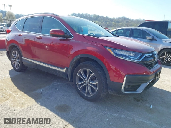 2022 Honda CR-V Touring with VIN 7FARW2H97NE013653, listed as a IAAI auction lot 41884500 with 53,195 mi miles. Bid and sale history available at carsss.com. Image 1.