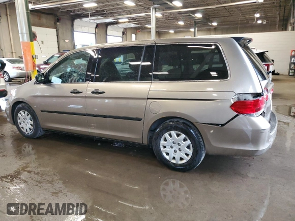 2009 Honda Odyssey LX with VIN 5FNRL38259B018546, listed as a Copart auction lot 62142015 with 162,459 mi miles and Salvage title. Bid and sale history available at DreamBid. Image 2.