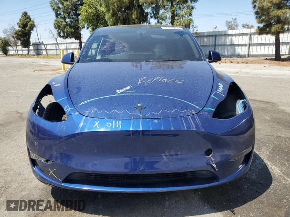 2021 Tesla Model Y Performance z VIN 5YJYGDEF0MF157795, wystawiony jako Copart lot #57163245 z przebiegiem 62 598 mil mil oraz Szkoda całkowita • Salvage title. Historia ofert i sprzedaży dostępna na DreamBid. Obrazek 5.