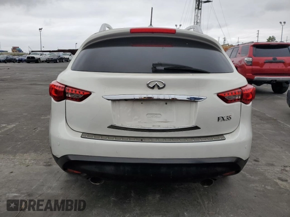 2012 Infiniti FX with VIN JN8AS1MU8CM121118, listed as a Copart auction lot 56963224 with Not provided miles and Salvage title. Bid and sale history available at DreamBid. Image 6.